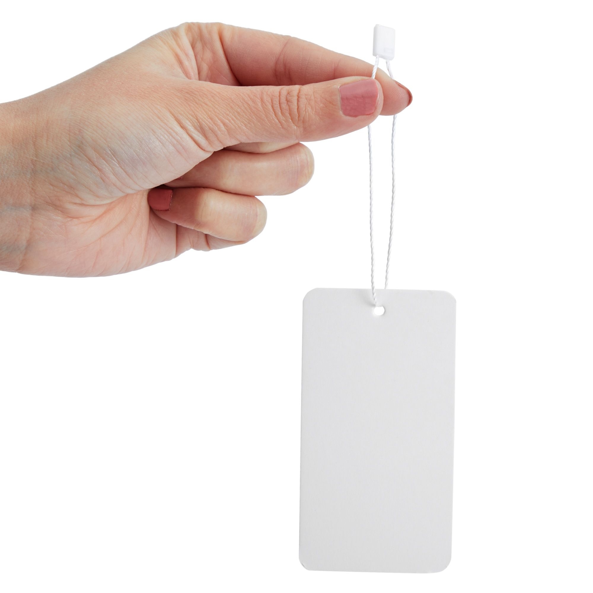 500-Pack Hang Tags With String Attached and Fasteners, Blank